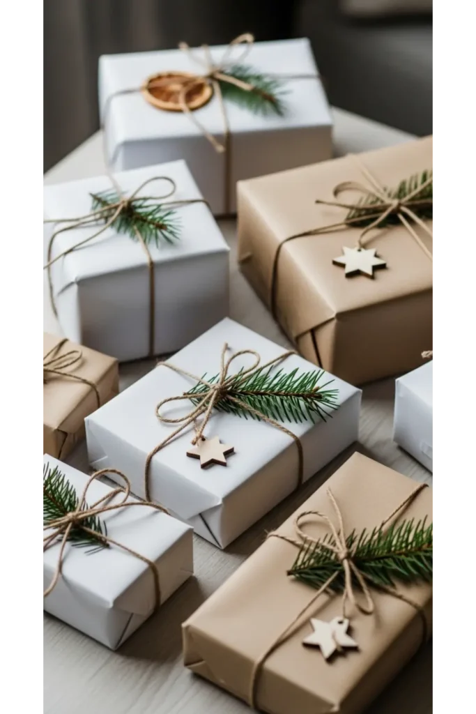 Monochrome Gift Wrapping Station