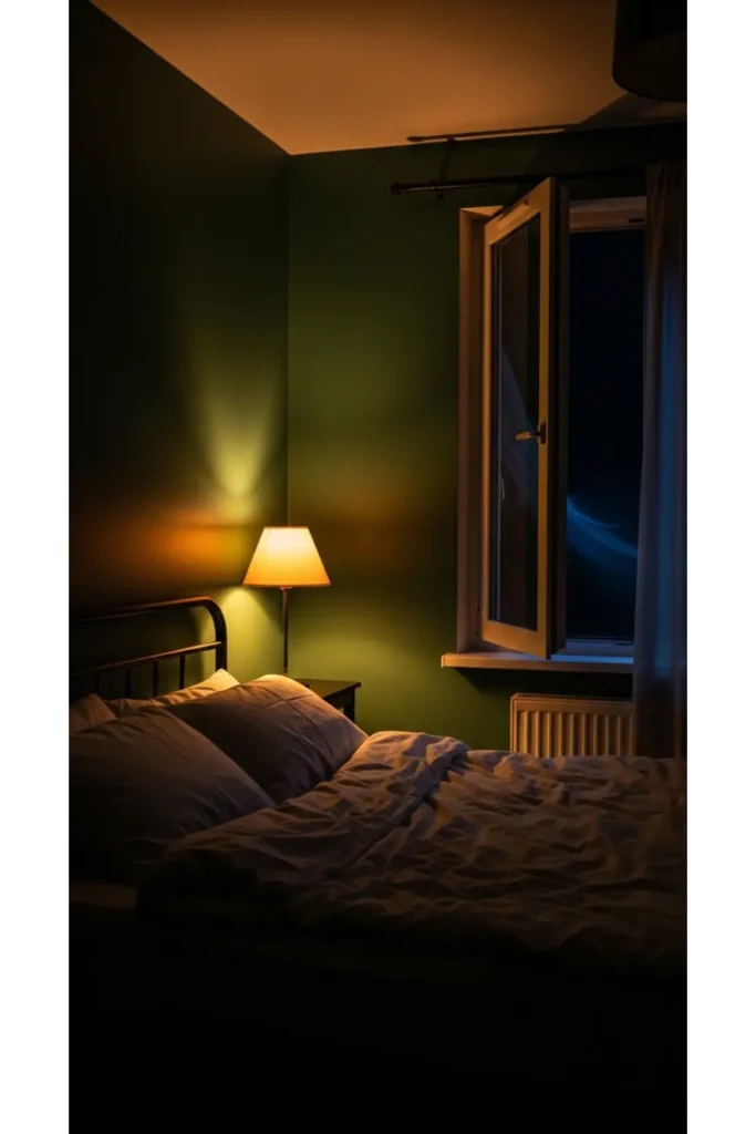 Dark Green Moody Bedroom: 23 Cozy Luxe Ideas 15 Moody Bedside Lighting