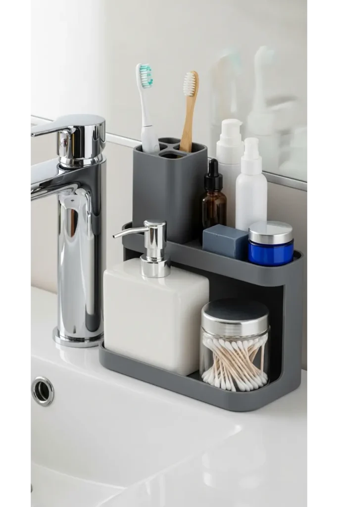 24 Tiny Bathroom Organization Tips For Clutter Free 25 Multi Tier Sink Organizer