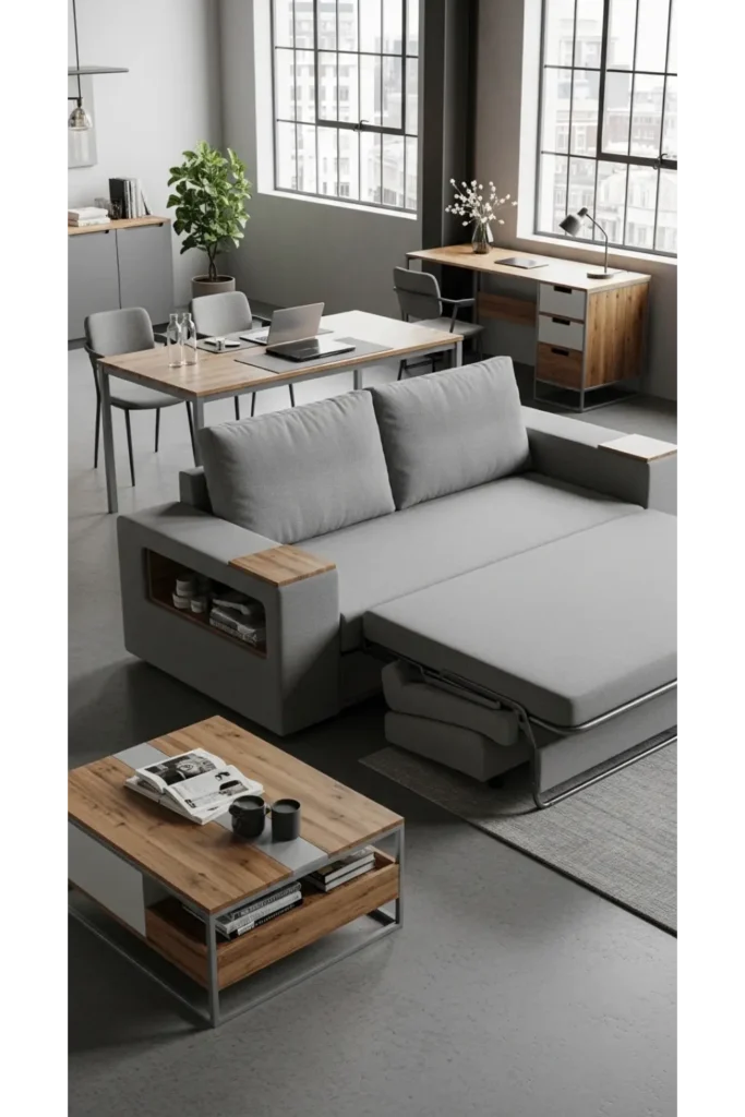 Modern Loft House Design: Stylish Space Ideas 23 12 Multi Use Furniture for Flexibility