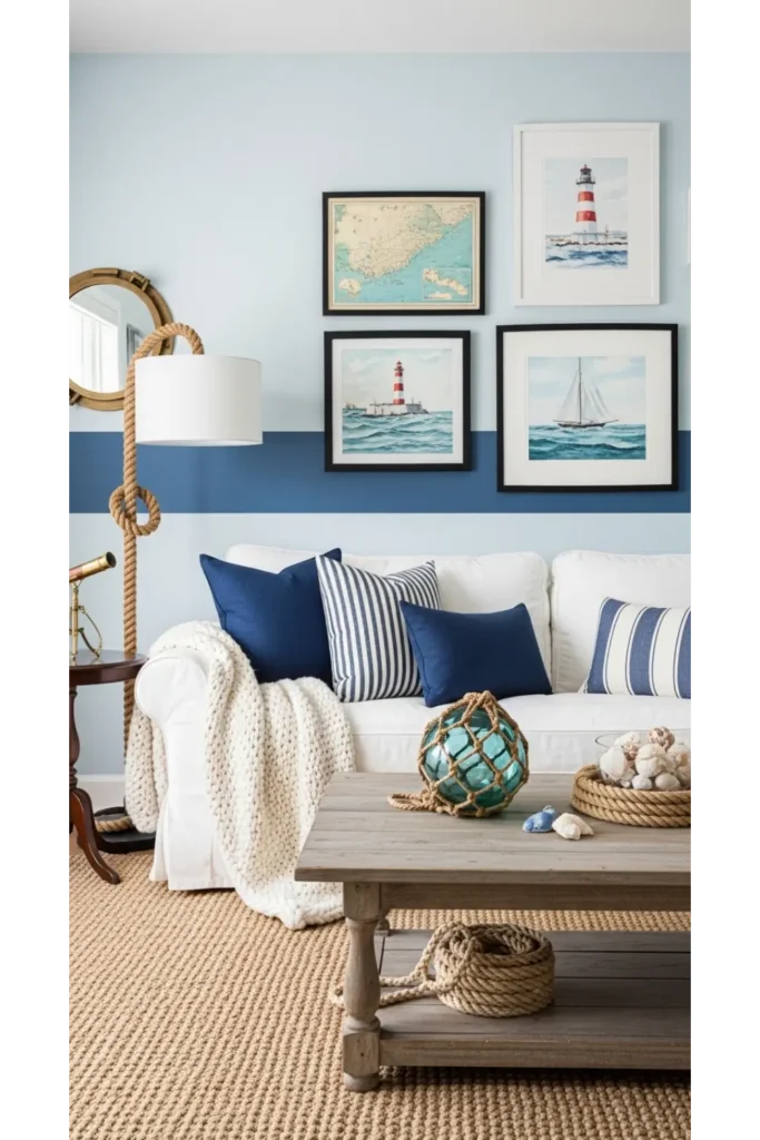 Nautical Inspired Living Room