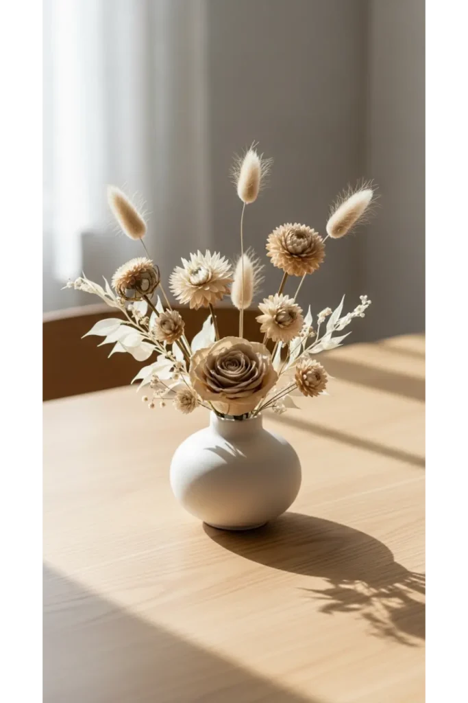 Neutral Dried Floral Arrangement