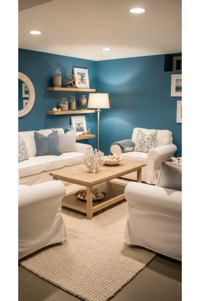 Ocean Blue Accent Room
