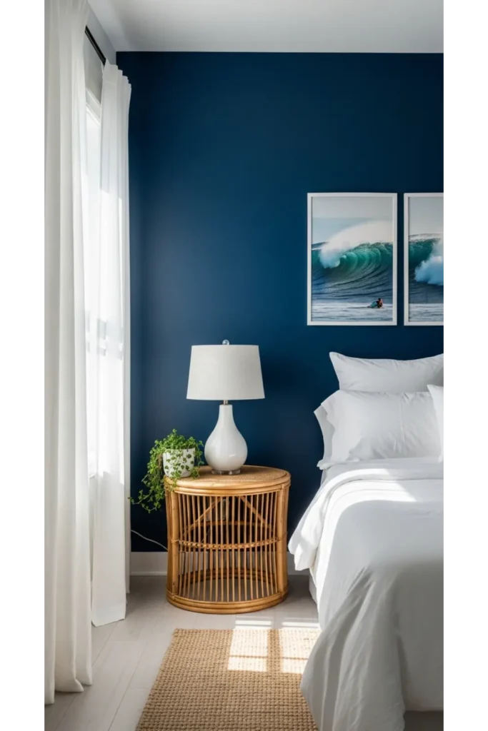 Ocean Blue Accent Wall