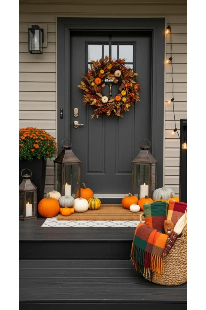 Modern Fall Decor: 23 Easy Ideas for a Cozy Home 24 Outdoor Fall Porch Touch