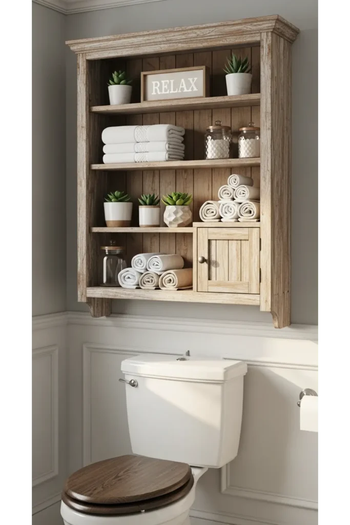 23 Tiny Bathroom Storage Ideas to Maximize Space 21 Over Toilet Storage Cabinet
