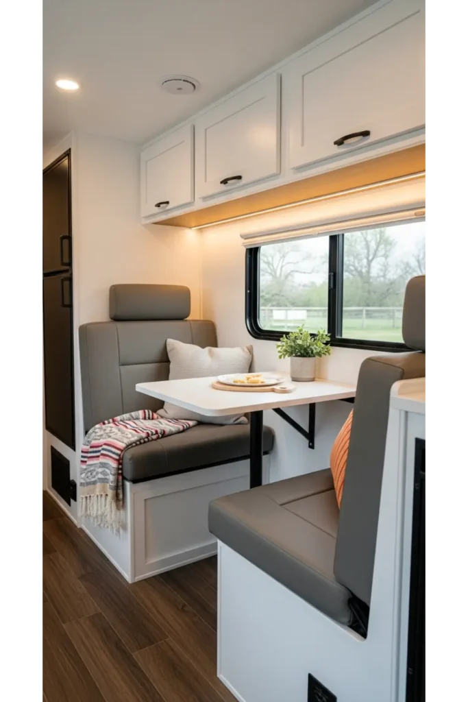 Campervan Interior 23: Max Space & Cozy Travel 9 Overhead Cabinet Storage