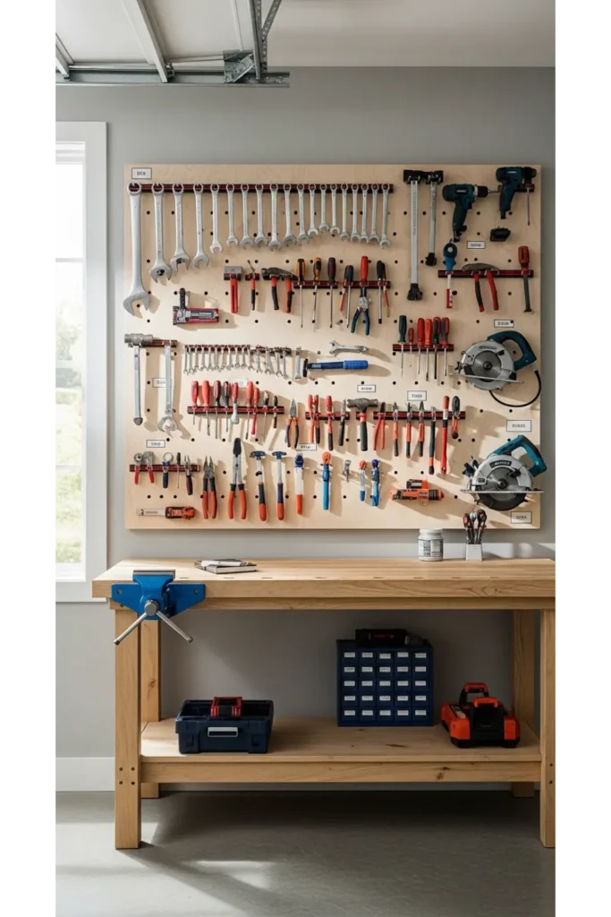 Pegboard Tool Wall