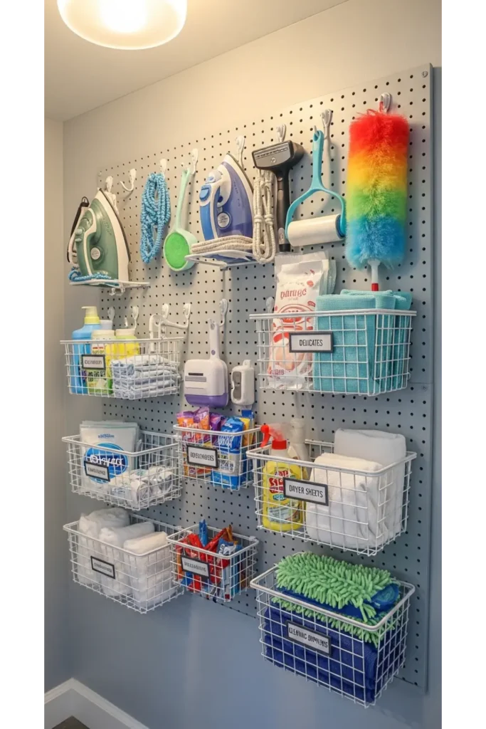 Pegboards for Flexible Storage