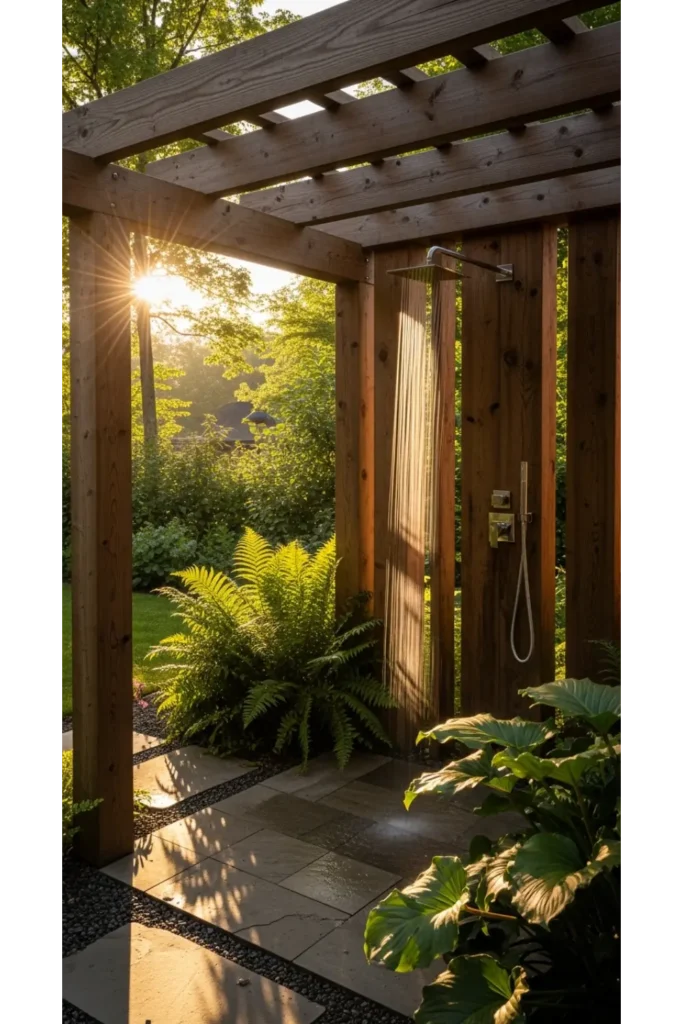 Pergola Covered Shower