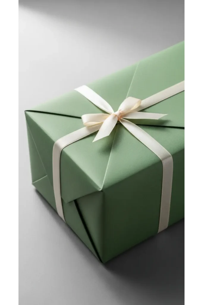 23 Minimalist Gift Wrapping Ideas Chic & Budget 22 Plain Wrap with Corner Fold Detail