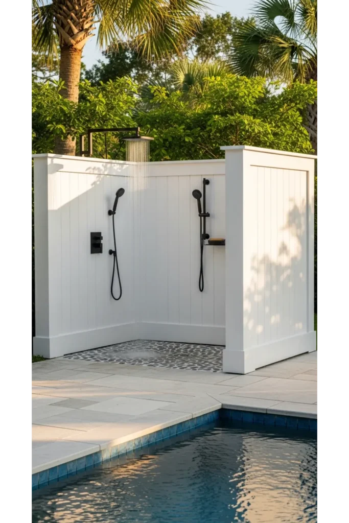Poolside Privacy Shower