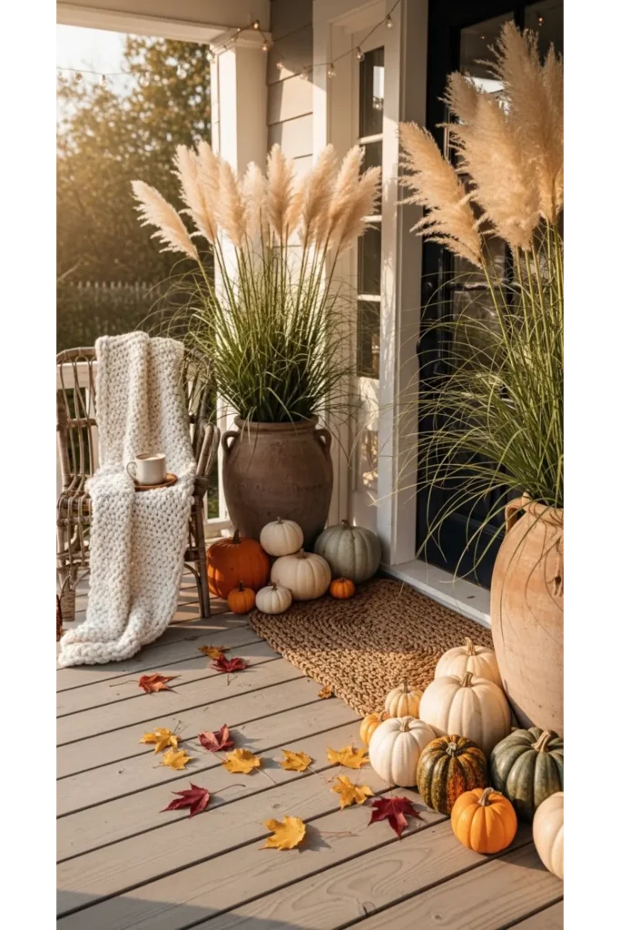 Potted Wheat Or Pampas Grass