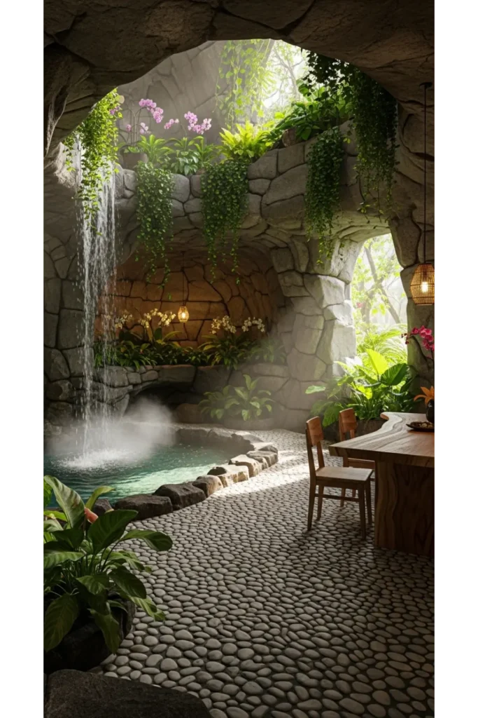 Cave Homes Ideas 23: Stunning & Cozy Living 21 Rainforest Inspired Cave Sanctuary