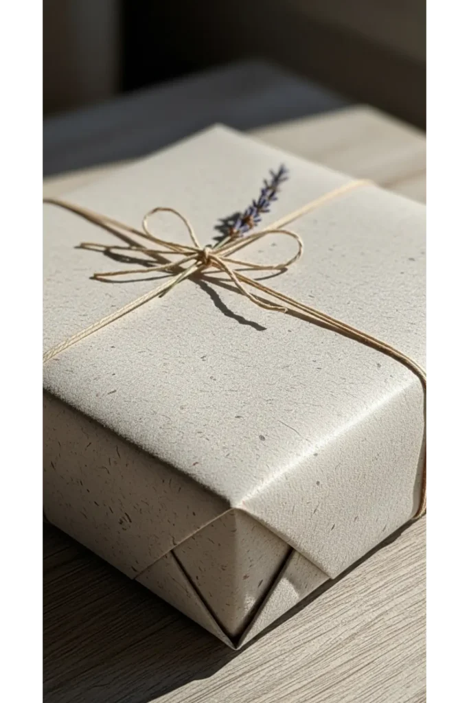 23 Minimalist Gift Wrapping Ideas Chic & Budget 18 Recycled Paper with Simple Fold Style