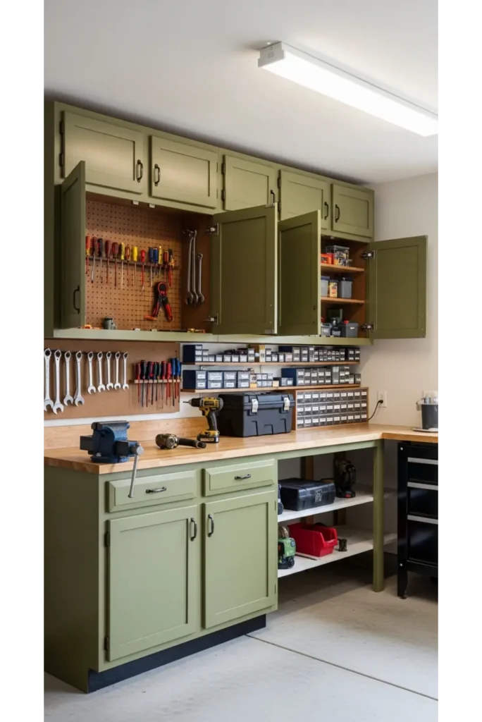 Garage Organization Ideas On A Budget 23 Space Saver 4 Repurposed Cabinets And Shelving