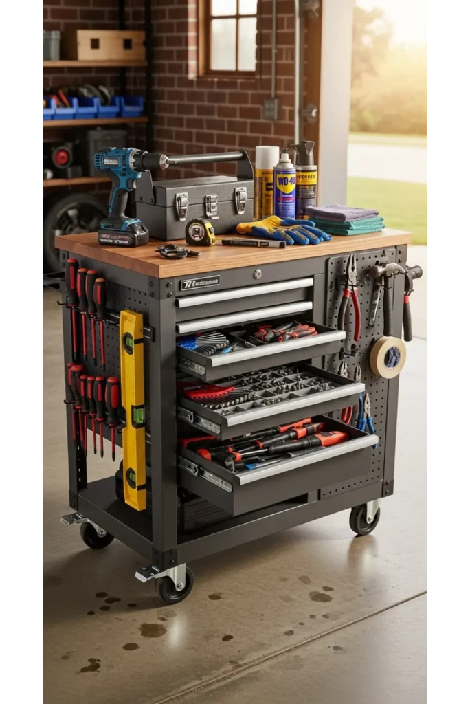 Garage Organization Ideas On A Budget 23 Space Saver 9 Rolling Storage Carts