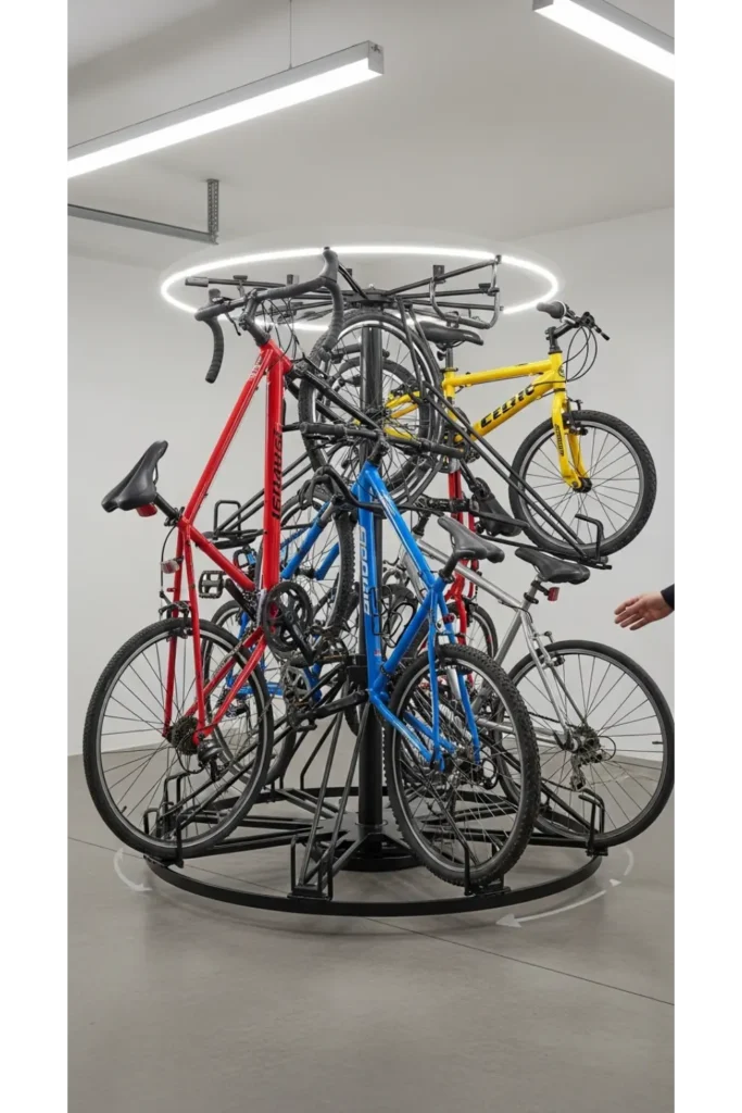  Rotating Bike Storage