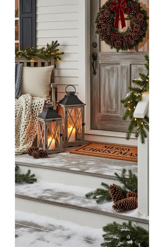 Rustic Lantern Glow Porch