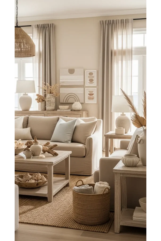 Sand Tone Serenity Living Room