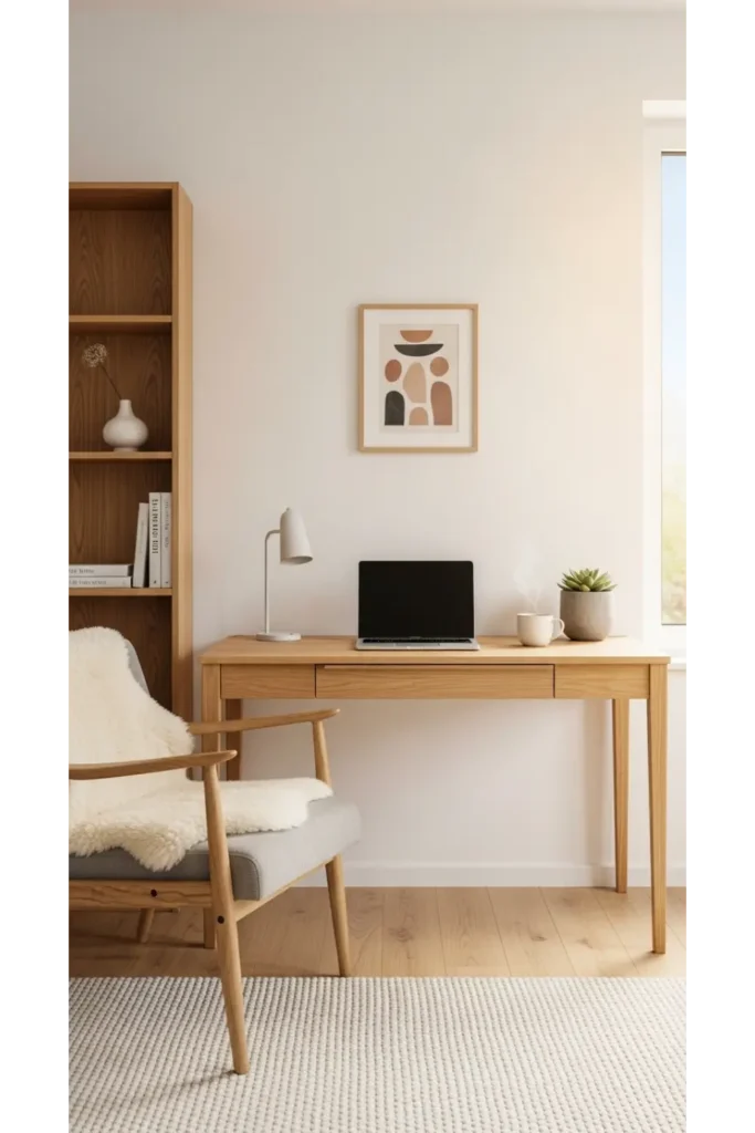 24 Home Office Ideas To Transform Your Space 8 Scandinavian Style Office