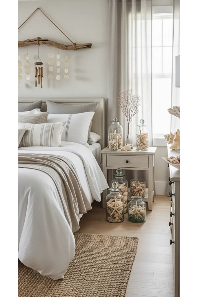 23 Coastal Bedroom Decor Ideas For Relaxing Style 10 Seashell Decor Accents