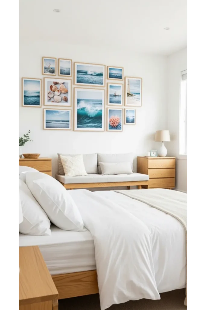 Seaside Gallery Wall Bedroom
