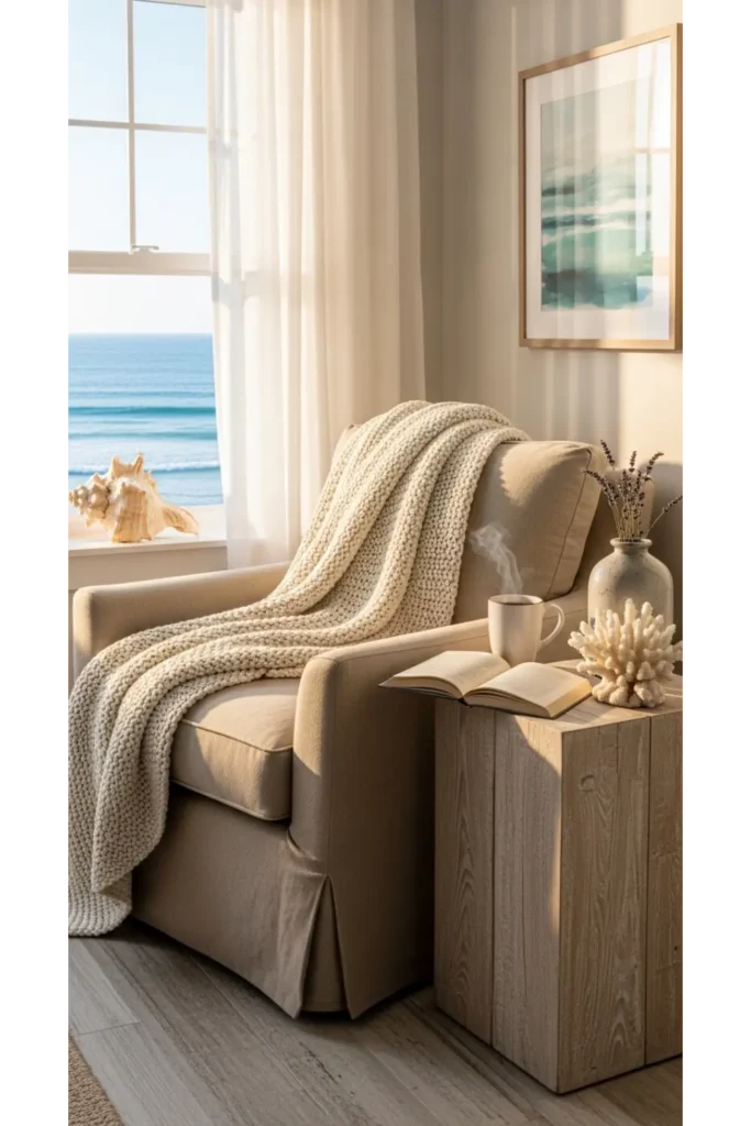 Seaside Reading Corner Living Room