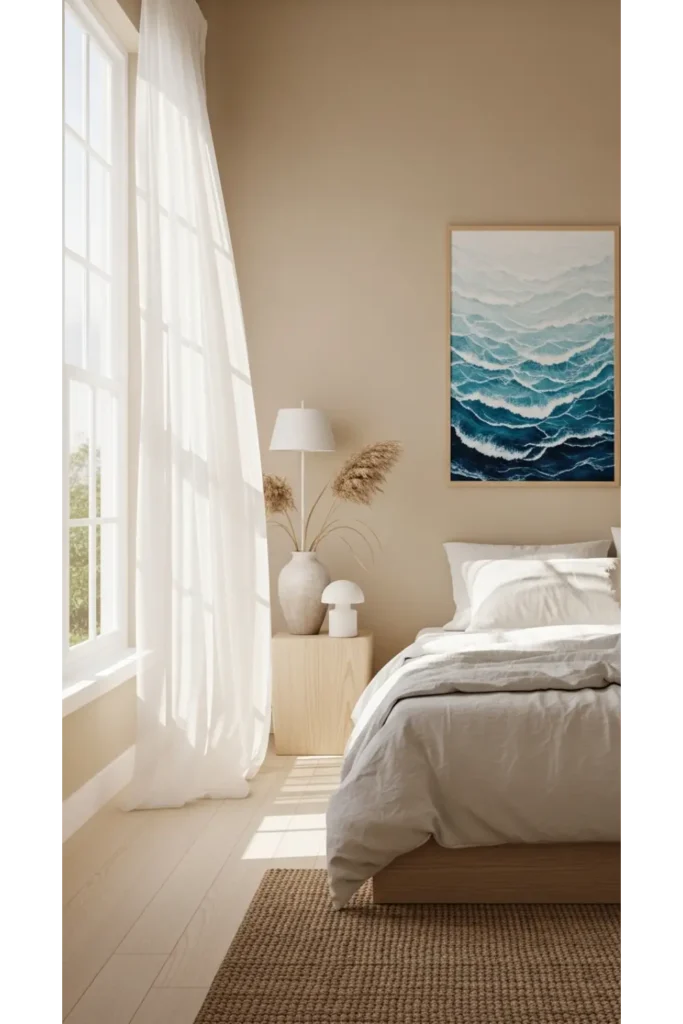 23 Coastal Bedroom Decor Ideas For Relaxing Style 5 Sheer Flowing Curtains