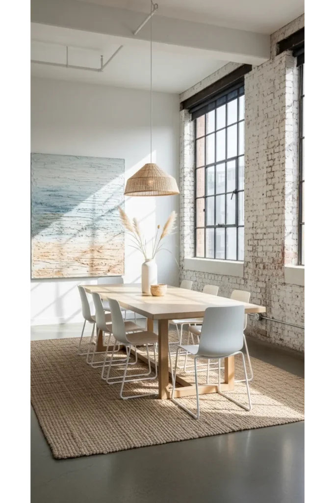 Simple Coastal Dining Space