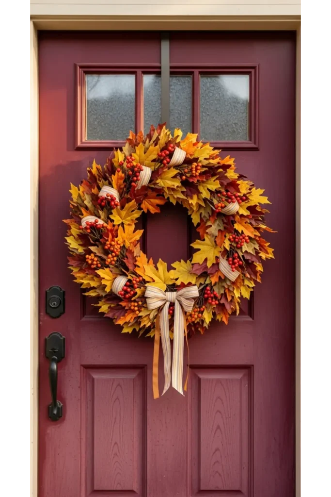 Simple Fall Wreath Upgrade