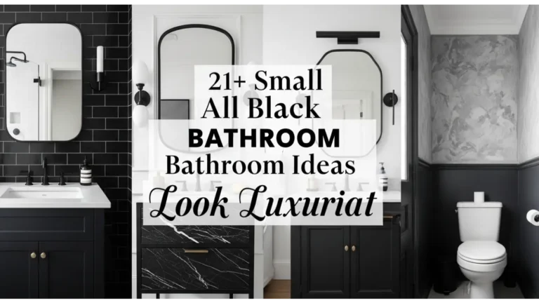 21+ Small All Black Bathroom Ideas That Look Luxurious 30 Small All Black Bathroom Ideas