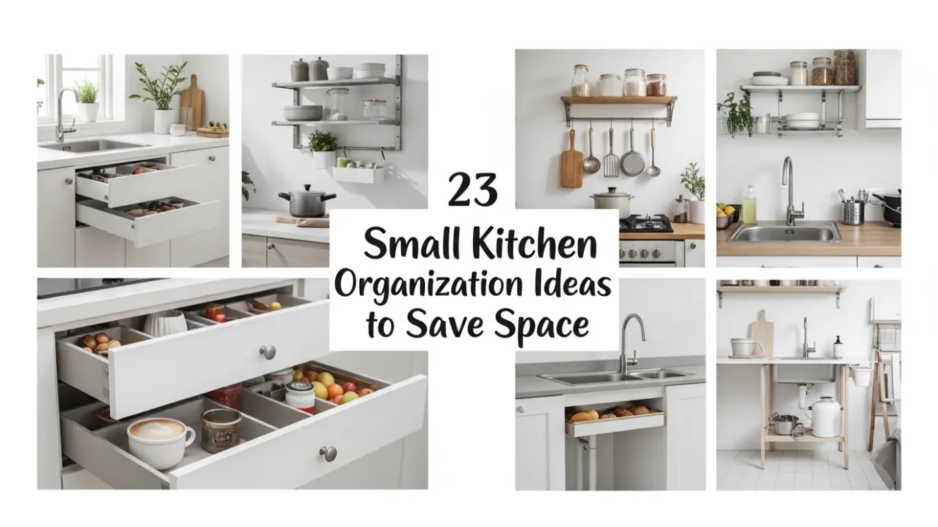 23 Small Kitchen Organization Ideas to Save Space 1 Small Kitchen Organization Ideas