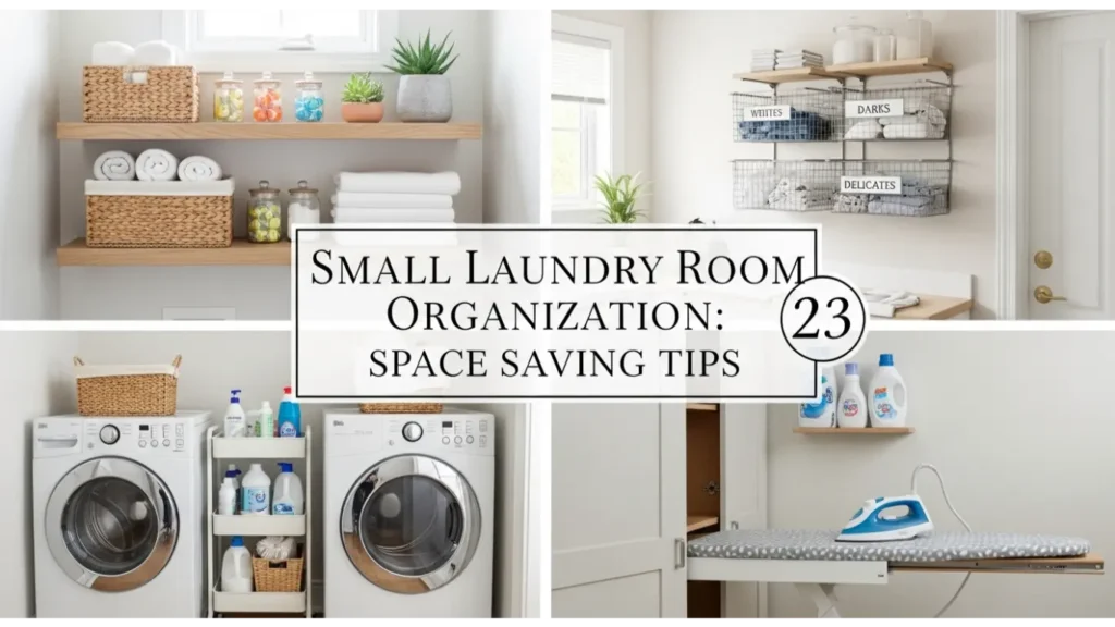 Small Laundry Room Organization: Space Saving Tips 23 7 Small Laundry Room Organization