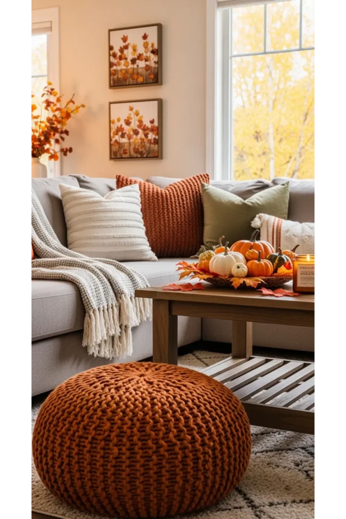 Soft Knit Poufs
