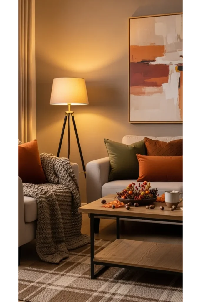 Modern Fall Decor: 23 Easy Ideas for a Cozy Home 22 Soft Lighting Table Lamps