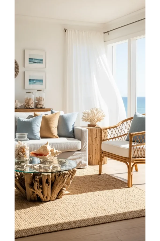 Soft Neutral Coastal Lounge
