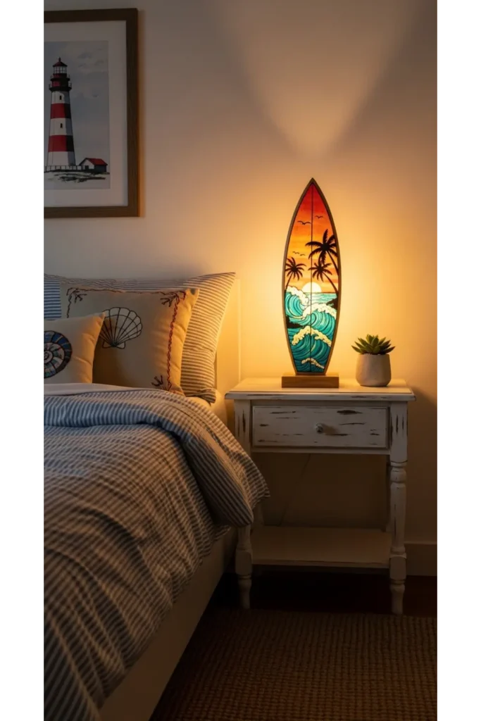 Surfboard Lamp Design