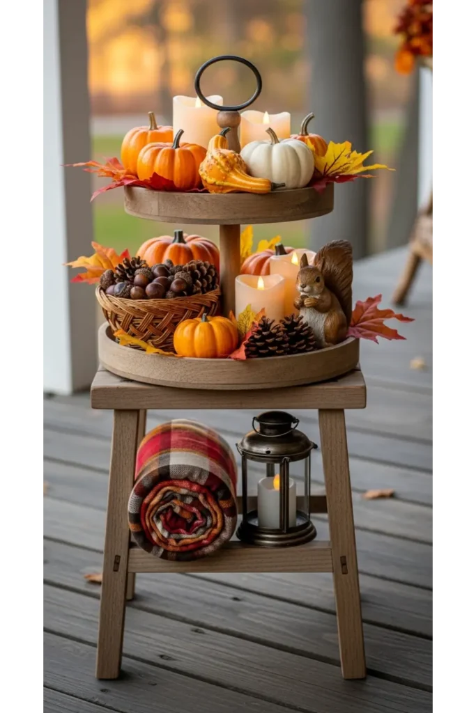 Tiered Tray And Stool Styling