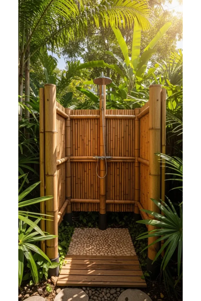 Tropical Bamboo Shower