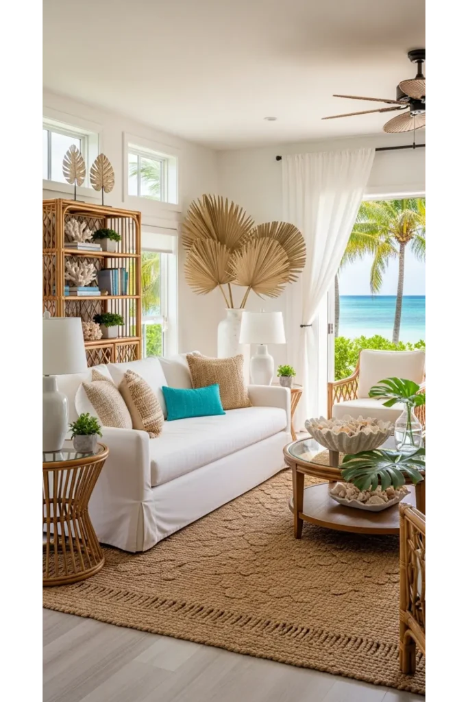Tropical Coastal Living Room