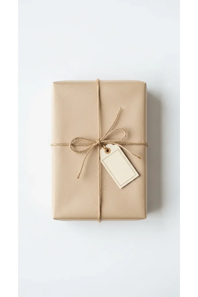 23 Minimalist Gift Wrapping Ideas Chic & Budget 13 Twine and Minimal Tag Only