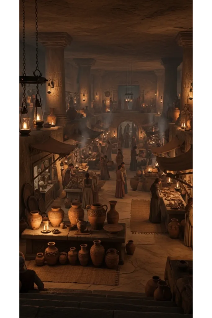 Underground Markets and Trade Spaces