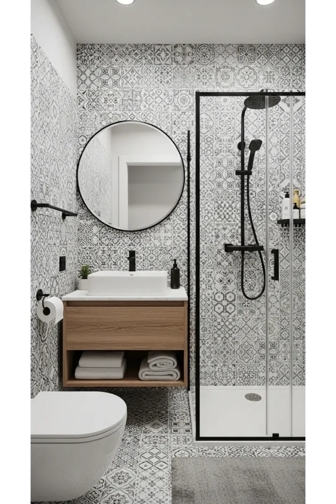 23 Tiny Bathroom Ideas to Make Your Space Look Bigger 19 Use Monochrome Color Schemes