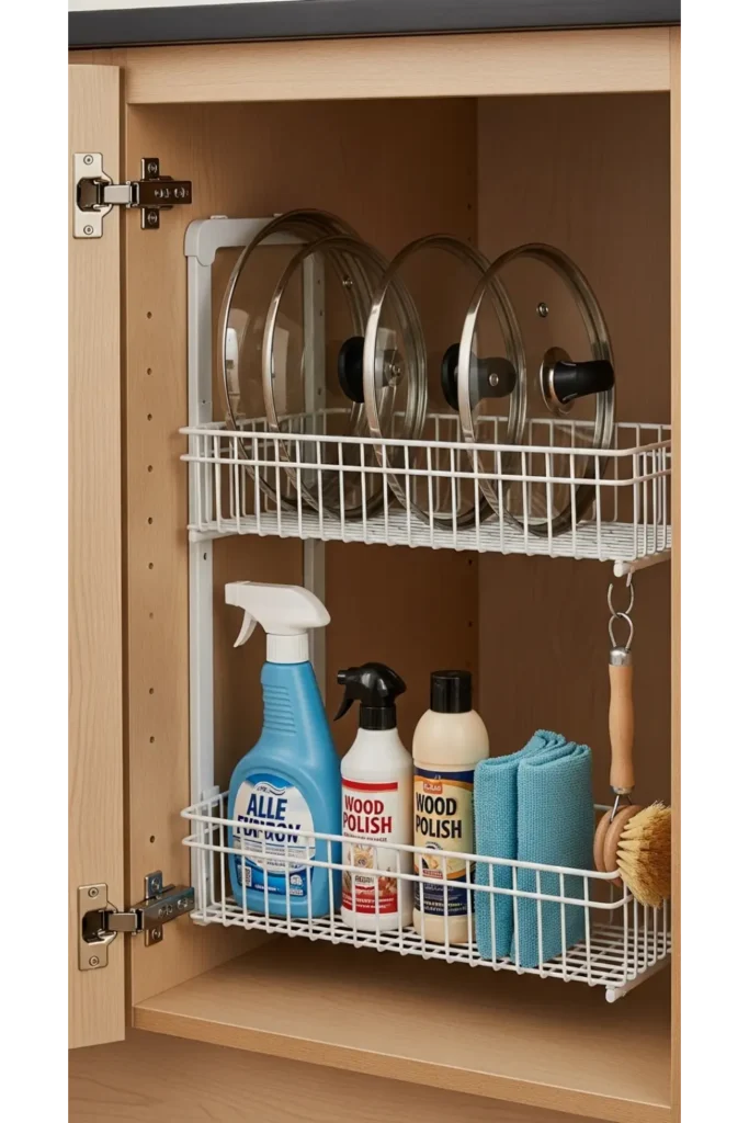 23 Small Kitchen Organization Ideas to Save Space 6 Utilize Cabinet Door Storage