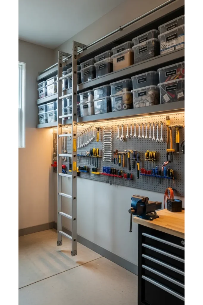 Vertical Ladder Storage