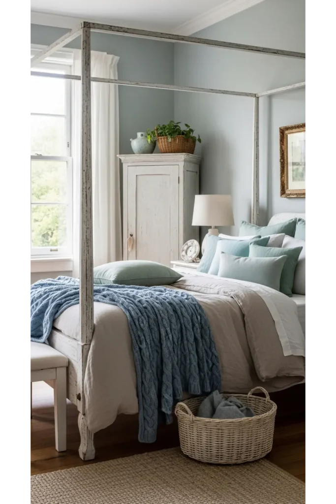 23 Coastal Bedroom Decor Ideas For Relaxing Style 22 Vintage Coastal Touches