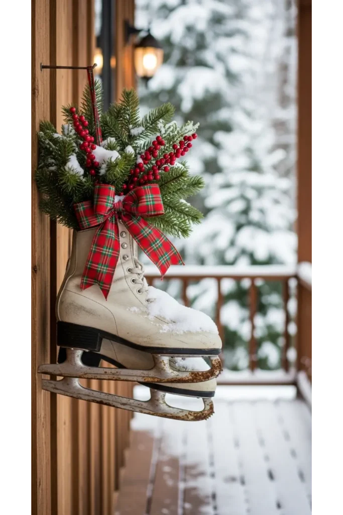 Vintage Ice Skate Decor