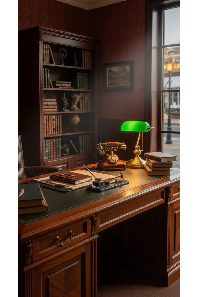 24 Home Office Ideas To Transform Your Space 20 Vintage Inspired Office