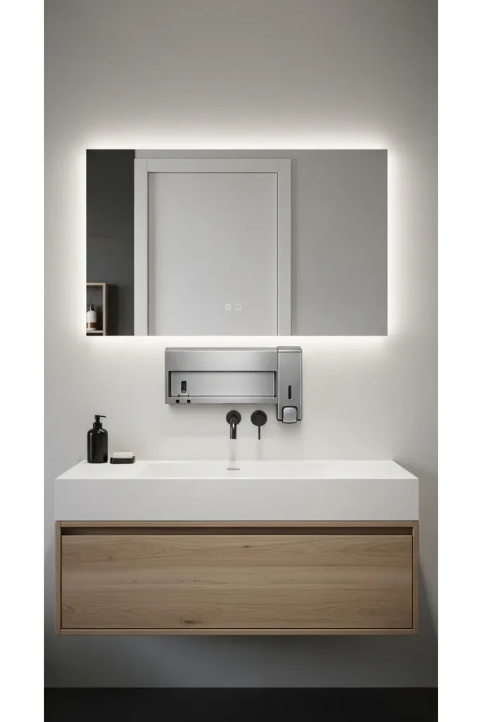 24 Tiny Bathroom Organization Tips For Clutter Free 14 Wall Mounted Soap Dispensers